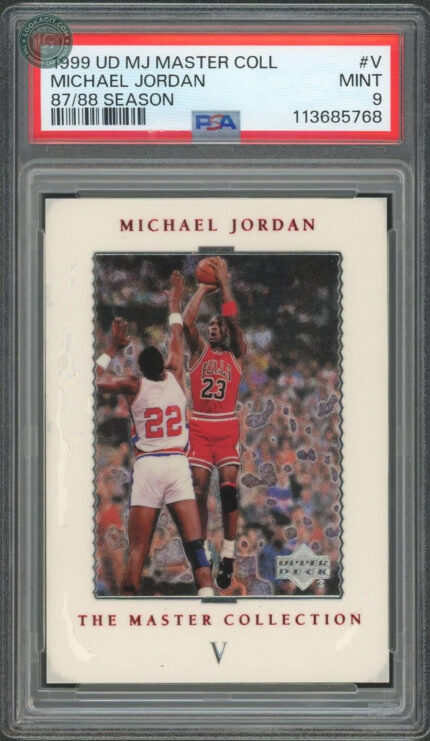1999 UD Master Collection Michael Jordan #V /500 PSA 9