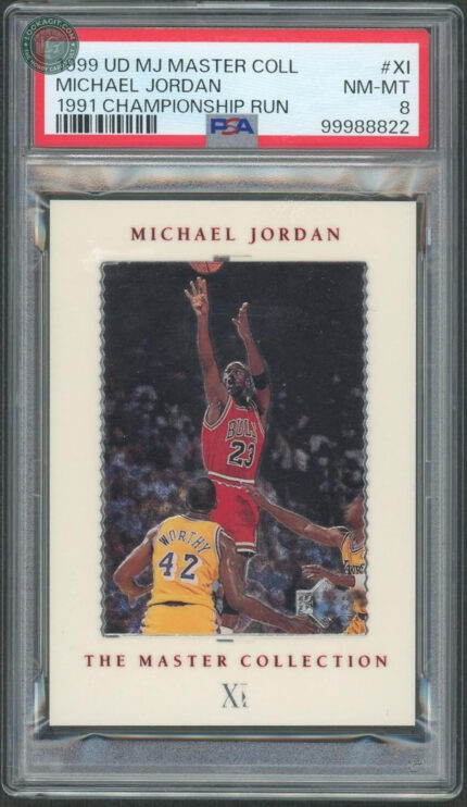 1999 UD Master Collection Michael Jordan #XI /500 PSA 8
