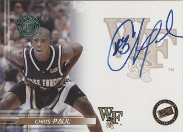 2005 Press Proof Chris Paul Auto Card